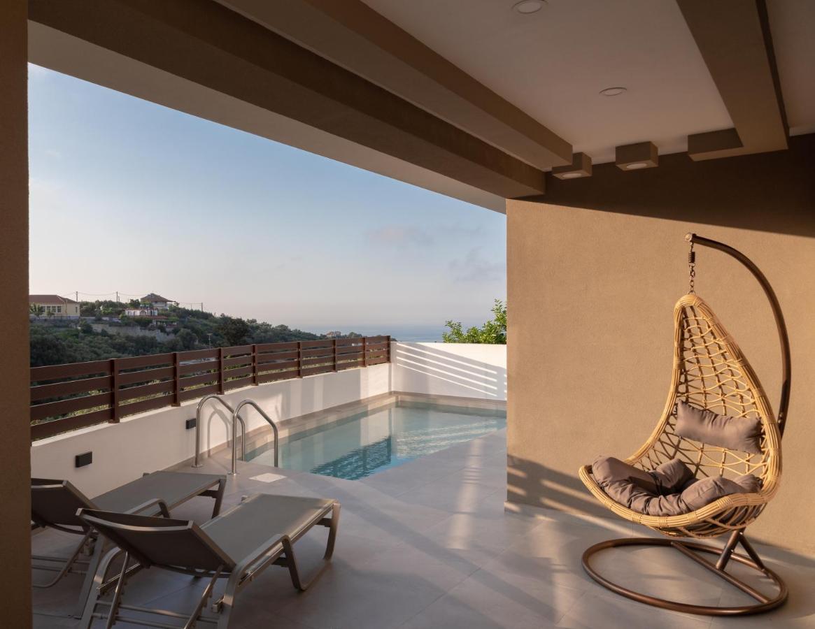 O-Cyanea Villa With Heated Pool Kournas Exterior photo